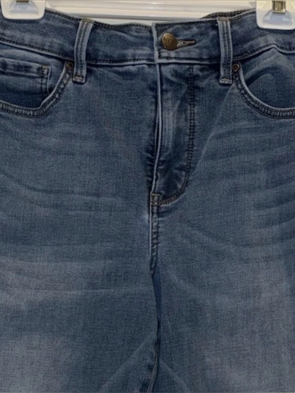 NYDJ Marilyn Straight-leg Jeans Size 12 “Maele” blue Slimming Stretch